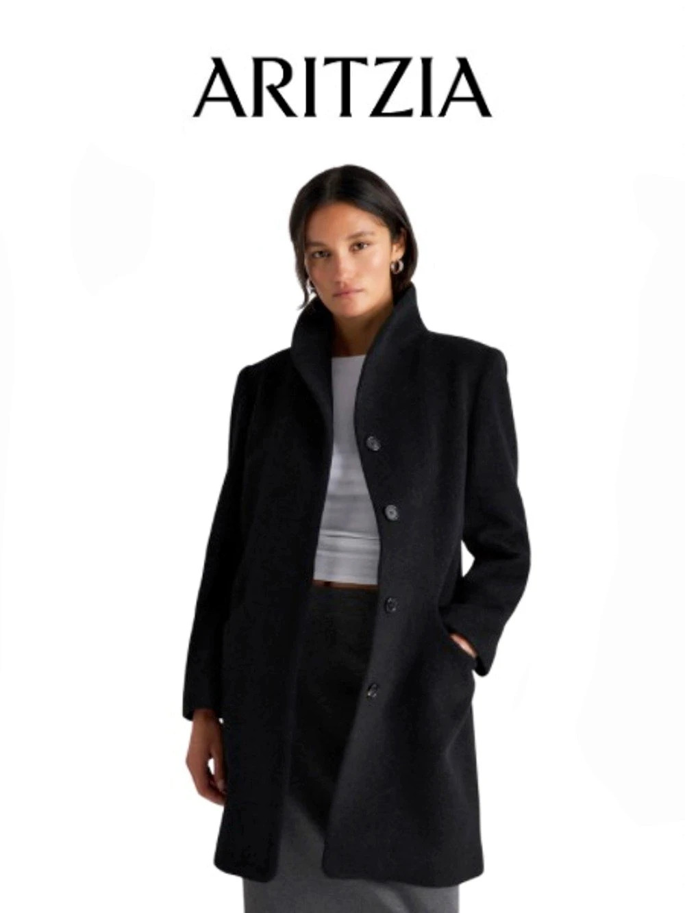 Wilfred The Cocoon Coat Wool Cashmere Coat Size XXS